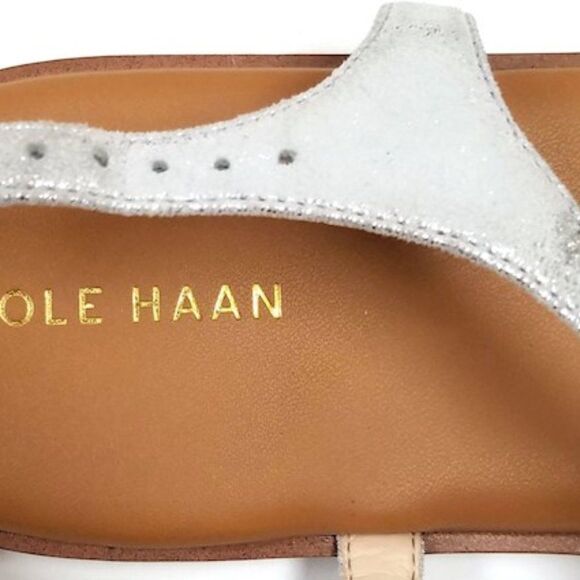 Silver Cole Haan 'Findra' Thong Sandal - 10 - Picture 7 of 15